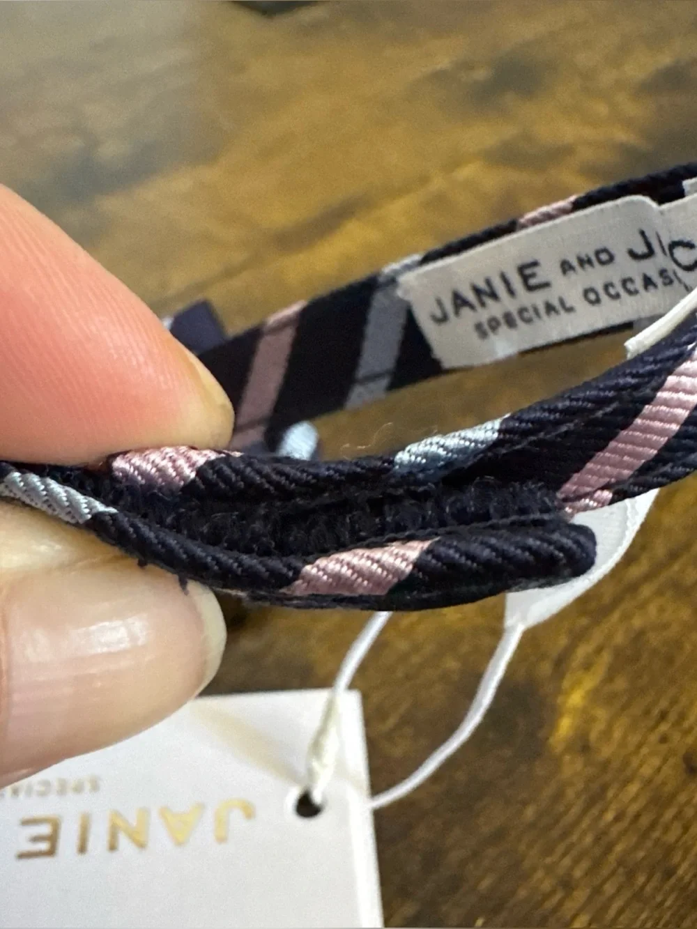 NWT Janie and Jack SPECIAL OCCASION Navy Pink Blue Stripes Bow Tie Size 0 to 24